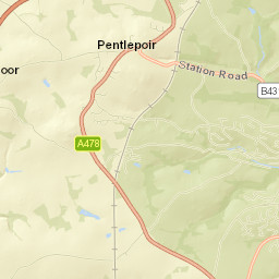 Saundersfoot Street Map
