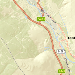 Abercanaid Street Map