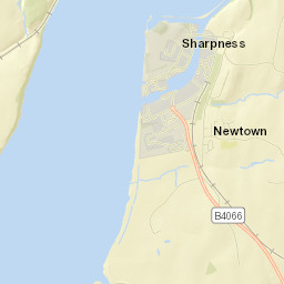 Sharpness Street Map