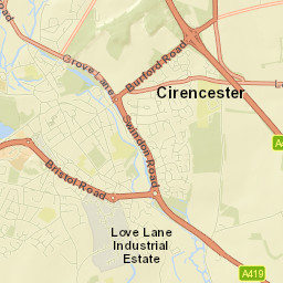 1 Market Place, Cirencester, Gloucestershire Street Map