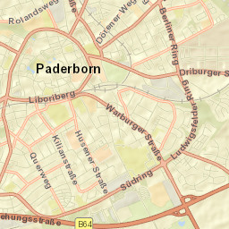 Paderborn Street Map