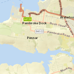 Pembroke Dock Street Map