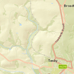 Tenby Street Map
