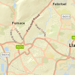 4 Farmers Row Llanelli Carmarthenshire Street Map