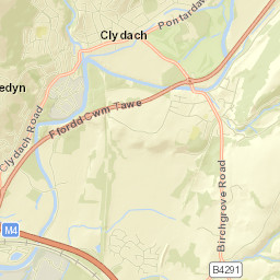 Clydach Street Map
