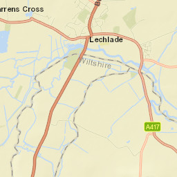Lechlade Street Map