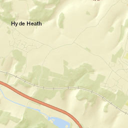 Hyde Heath, adj The Green, Amersham Street Map