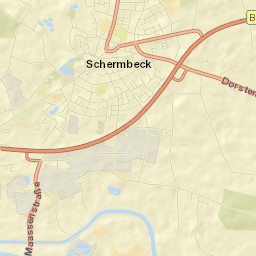 Schermbeck Street Map