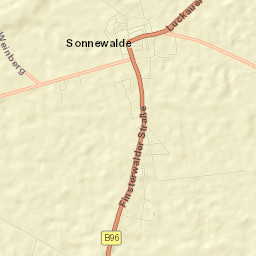 Sonnewalde Street Map