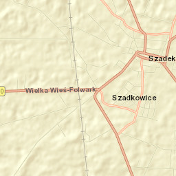 Szadek Street Map