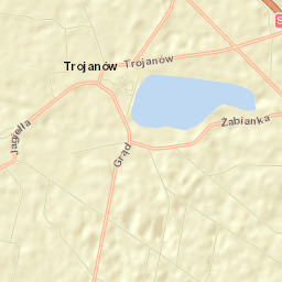 Trojanów Street Map