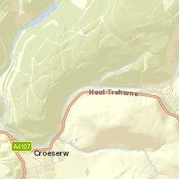 Blaengwynfi Street Map