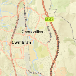 Cwmbran Street Map