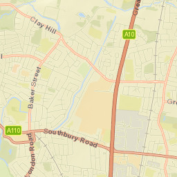 Enfield Town Street Map