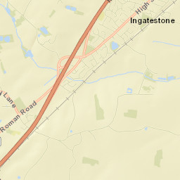 Ingatestone Street Map
