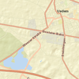 Uedem Street Map