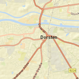 Dorsten Street Map
