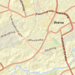 Werne Street Map
