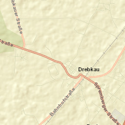 Drebkau Street Map