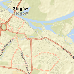 Głogów Street Map