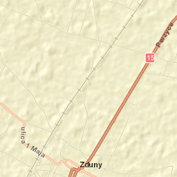 Zduny Street Map