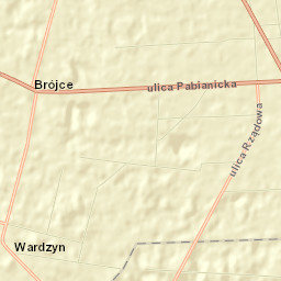 Brójce Street Map