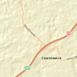Czerniewice Street Map