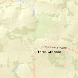 Three Crosses Street Map