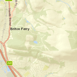 Briton Ferry Street Map