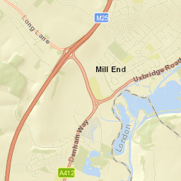 Maple Cross Street Map