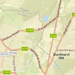 Buckhurst Hill Street Map