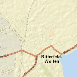 Bitterfeld-Wolfen Street Map
