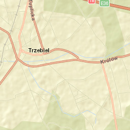 Trzebiel Street Map