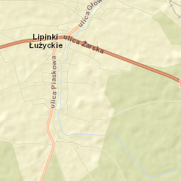 Lipinki Łużyckie Street Map