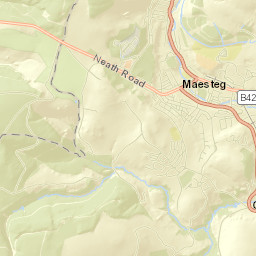 Maesteg Street Map