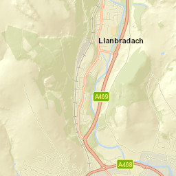 Llanbradach Street Map