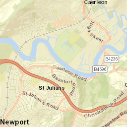 Caerleon Street Map