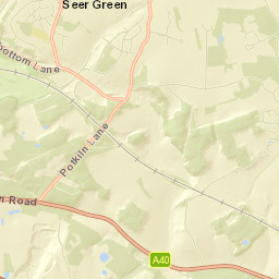 Seer Green Street Map