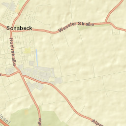 Sonsbeck Street Map