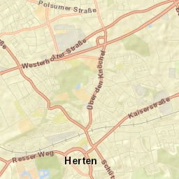 Herten Street Map