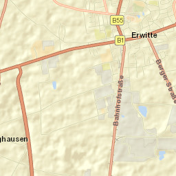 Erwitte Street Map