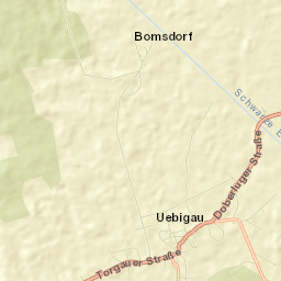 Uebigau Street Map