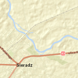 Sieradz Street Map