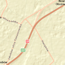 Lubochnia Street Map