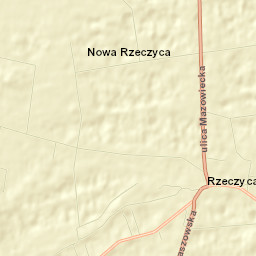 Rzeczyca Street Map