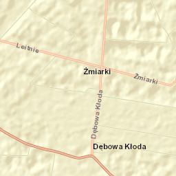 Dębowa Kłoda Street Map
