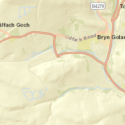 Tonyrefail Street Map