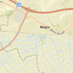 Magor Street Map