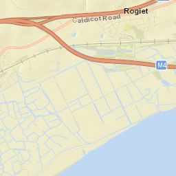 Rogiet Street Map