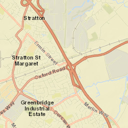 Borough of Swindon Street Map